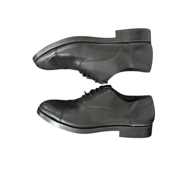Cole Haan Grand.OS Mens Black Leather Lace Up Cap Toe Dress Shoes Size 11.5M