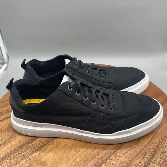 COLE HAAN Grandpro 360 Rally Court Casual Shoes Mens 13 M C34741 Black Canvas