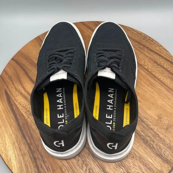 COLE HAAN Grandpro 360 Rally Court Casual Shoes Mens 13 M C34741 Black Canvas
