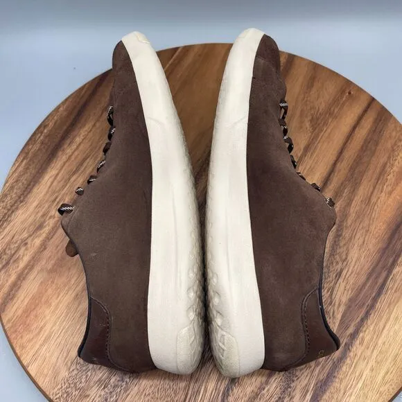 Cole Haan Grandpro Shoes Mens 12 M Brown Suede Leather Tennis Casual Sneakers