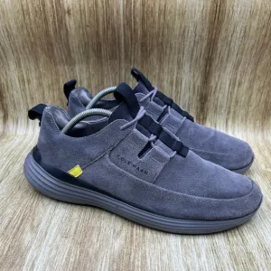 Cole Haan Grandsport Apron Toe Men's Size 10 M Grey Suede Casual Shoes C30758