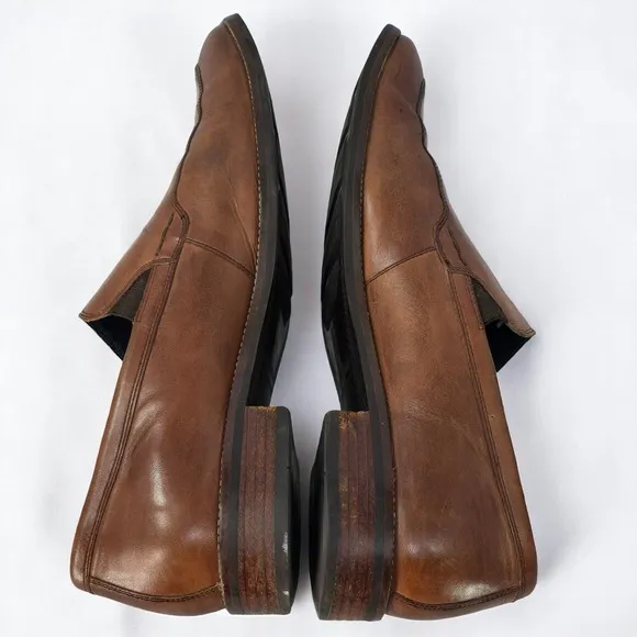 Cole Haan Leather Loafers Grand.OS Dress Shoes Slip On Brown Men 11M Casual