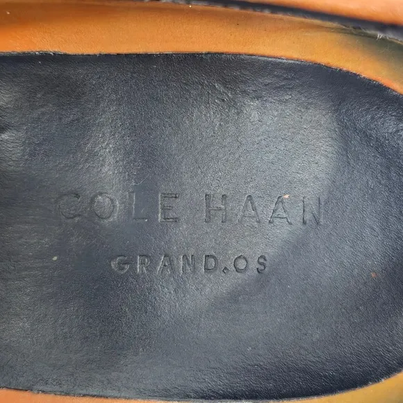 Cole Haan Leather Loafers Grand.OS Dress Shoes Slip On Brown Men 11M Casual