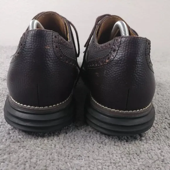 Cole Haan LunarGrand Mens Size 11.5 Shoes Brown Leather Wingtip Oxford Casual