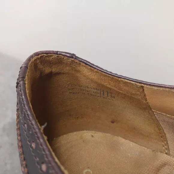 Cole Haan LunarGrand Mens Size 11.5 Shoes Brown Leather Wingtip Oxford Casual
