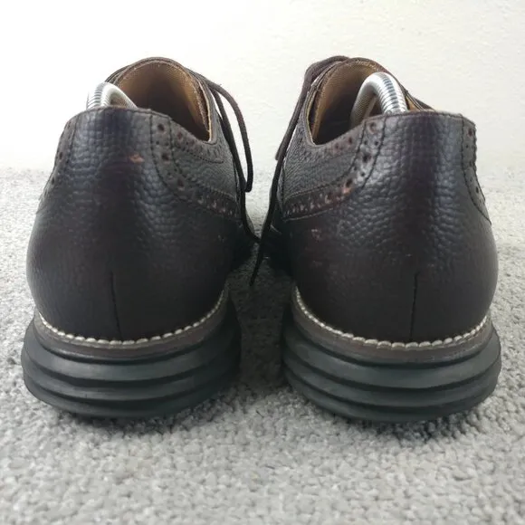 Cole Haan LunarGrand Mens Size 11.5 Shoes Brown Leather Wingtip Oxford Casual