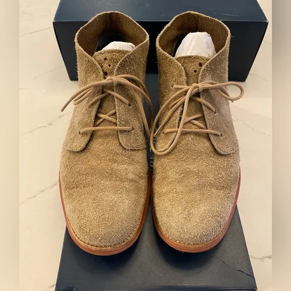 Cole Haan LunarGrand Tan Suede Leather Classic Chukka Boots 10.5