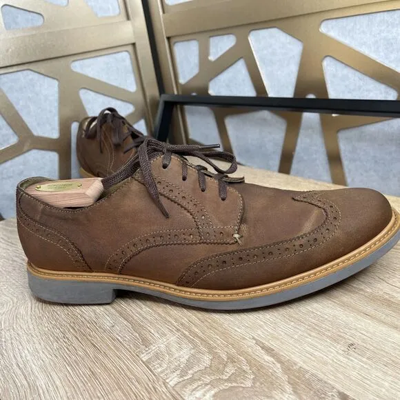 Cole Haan Men Oxford Lace Up Leather Suede Men Dress Shoes 11.5 M