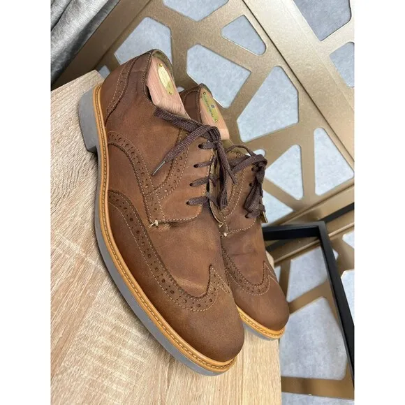 Cole Haan Men Oxford Lace Up Leather Suede Men Dress Shoes 11.5 M