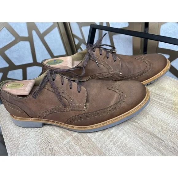 Cole Haan Men Oxford Lace Up Leather Suede Men Dress Shoes 11.5 M