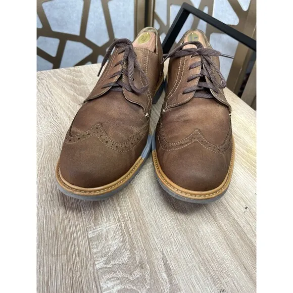 Cole Haan Men Oxford Lace Up Leather Suede Men Dress Shoes 11.5 M