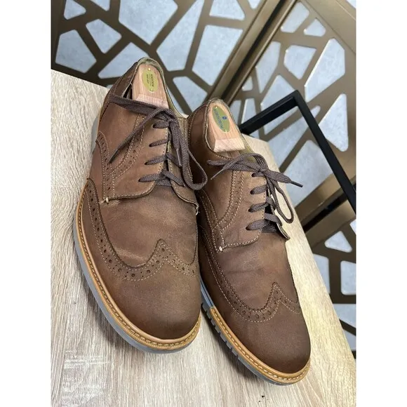 Cole Haan Men Oxford Lace Up Leather Suede Men Dress Shoes 11.5 M