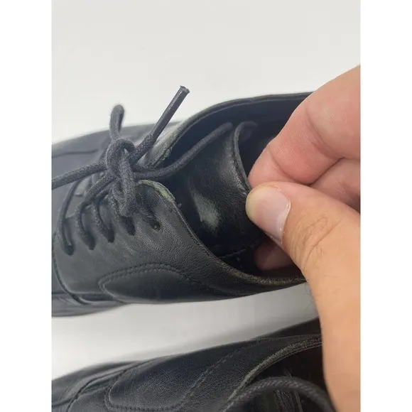 Cole‎ Haan Mens Grand Leather Air Insoles Oxford Lace Up Dress Shoes Black 10.5