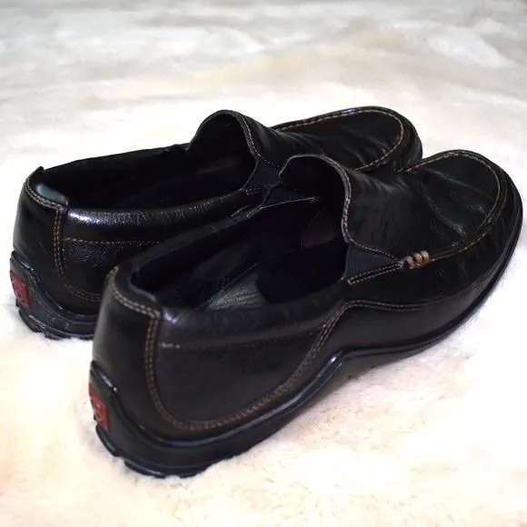 Cole Haan Mens Leather Penny Loafers Size 9 Brown Slip on Tucker Vibram Shoes