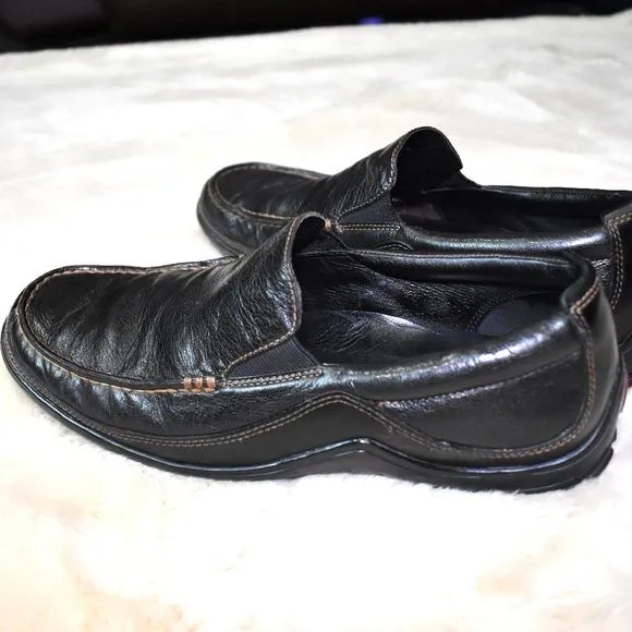 Cole Haan Mens Leather Penny Loafers Size 9 Brown Slip on Tucker Vibram Shoes