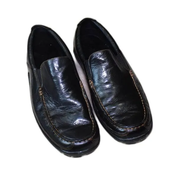 Cole Haan Mens Leather Penny Loafers Size 9 Brown Slip on Tucker Vibram Shoes