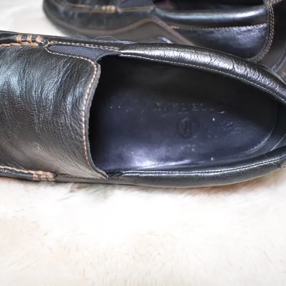 Cole Haan Mens Leather Penny Loafers Size 9 Brown Slip on Tucker Vibram Shoes