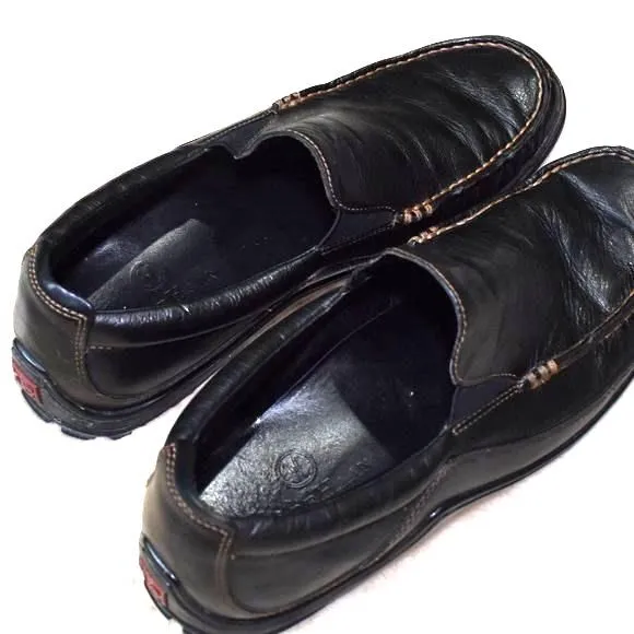 Cole Haan Mens Leather Penny Loafers Size 9 Brown Slip on Tucker Vibram Shoes