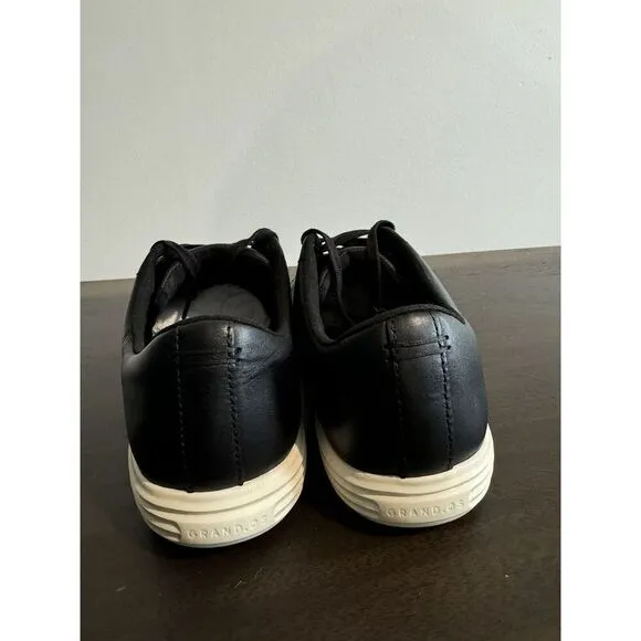 Cole Haan Men's Grand Crosscourt II Black Leather Sneakers 8.5 Wide Shoes