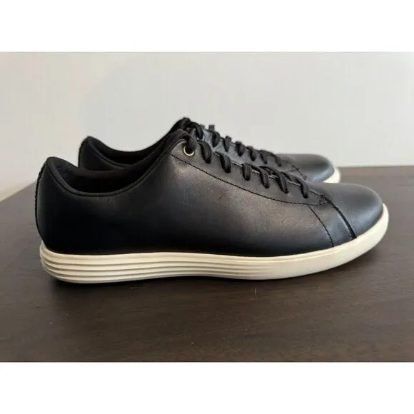 Cole Haan Men's Grand Crosscourt II Black Leather Sneakers 8.5 Wide Shoes