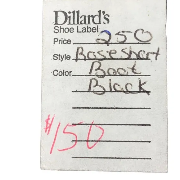 Cole Haan New with Tags Black Leather Side Zip Tall Ankle Boots 3” Stacked Heel