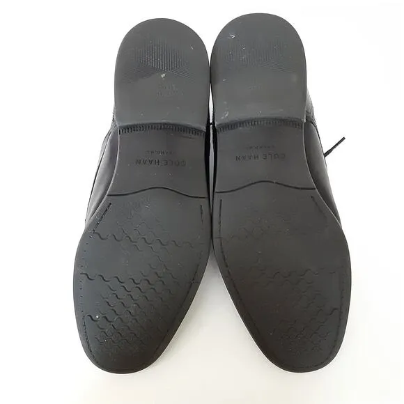 Cole Haan Oxford Dress Shoes Black Wingtip Leather Lace Up Mens 8M Classic