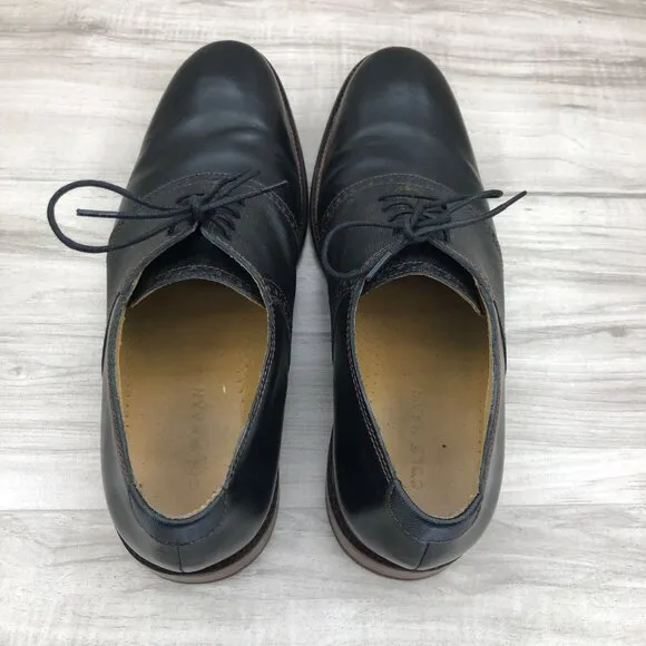 Cole Haan Oxfords Mens 9.5M Black Leather Lace Up Dress Shoes