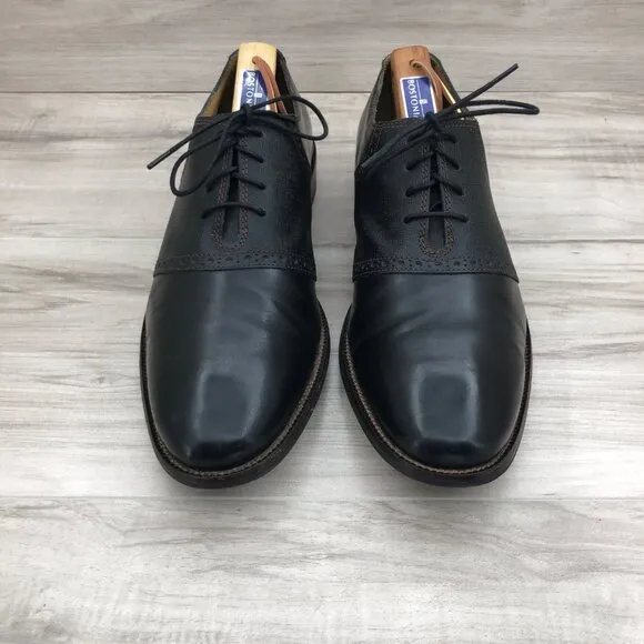 Cole Haan Oxfords Mens 9.5M Black Leather Lace Up Dress Shoes