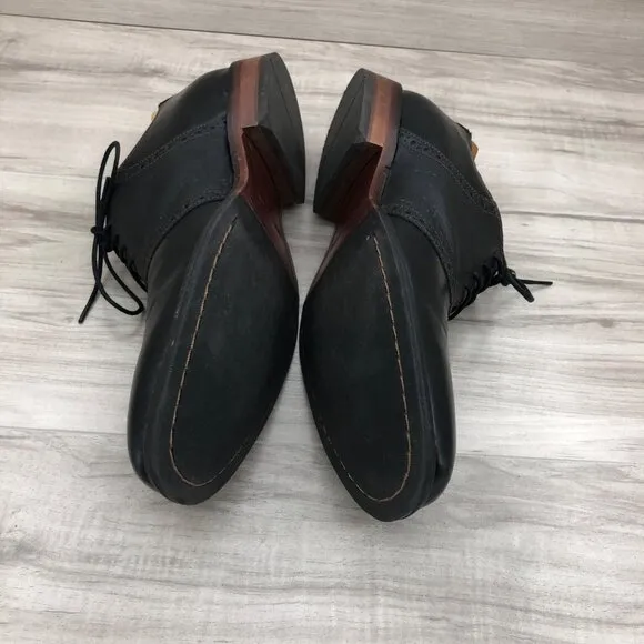 Cole Haan Oxfords Mens 9.5M Black Leather Lace Up Dress Shoes