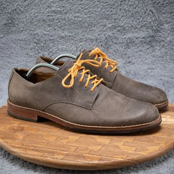 COLE HAAN Pebbled Brown Leather Oxford Derby Dress/Casual Shoes US Men’s 11 M