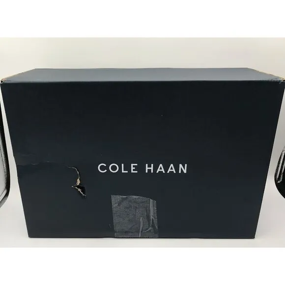 Cole Haan Shoes Mens Size 11.5 W Grand  Plain Toe Oxfords Dress Black Leather