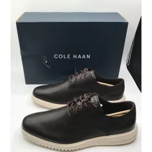 Cole Haan Shoes Mens Size 11.5 W Grand  Plain Toe Oxfords Dress Black Leather