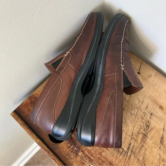 Cole Haan Shoes, Mens sz 13, Santa Barbara Twin Brown Leather Loafers C25477 GUC