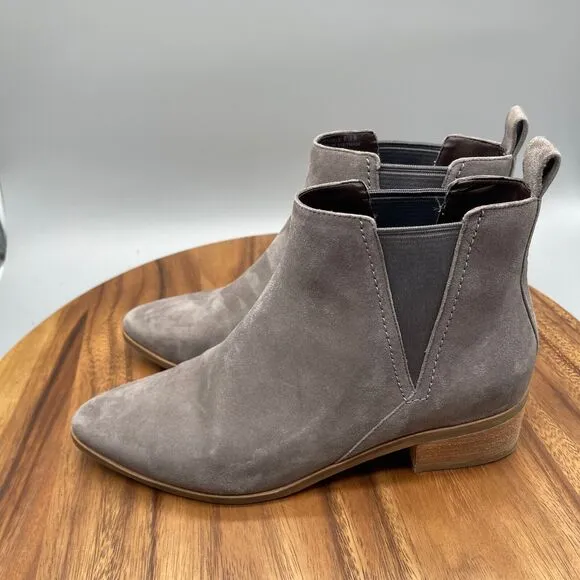 Cole Haan Stormcloud Boots Womens Size 8.5 B Gray Suede Marinne Ankle Booties