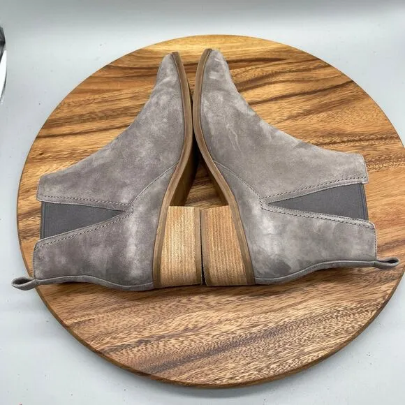 Cole Haan Stormcloud Boots Womens Size 8.5 B Gray Suede Marinne Ankle Booties