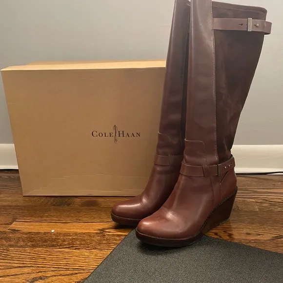 Cole Haan Wedged Heel High Boots