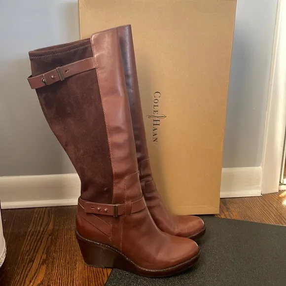 Cole Haan Wedged Heel High Boots