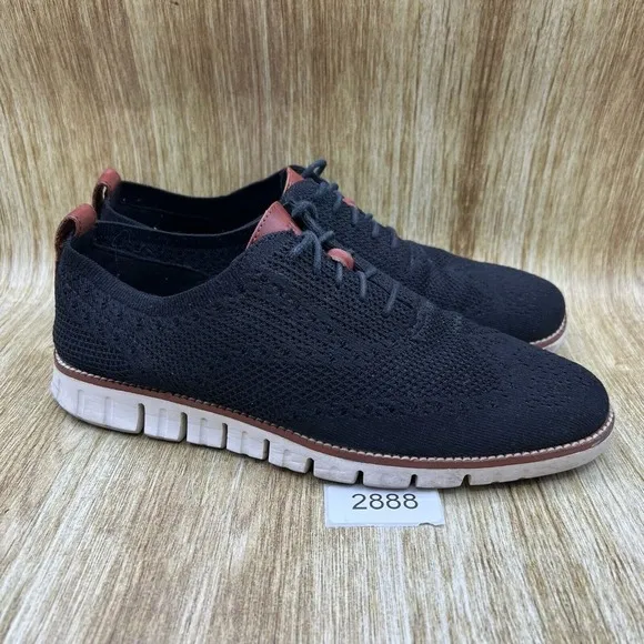 Cole Haan ZeroGrand Men's Size 10 D Black Dress Shoes Stitchlite Knit‎ C24948
