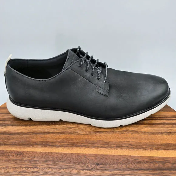 Cole Haan Zerogrand Omni Shoes Men's 10 M Black Leather Lace Up Casual Oxfords
