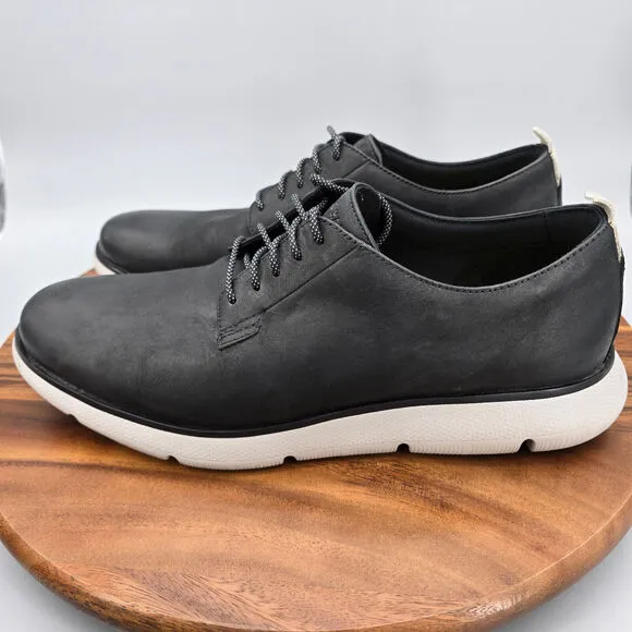 Cole Haan Zerogrand Omni Shoes Men's 10 M Black Leather Lace Up Casual Oxfords