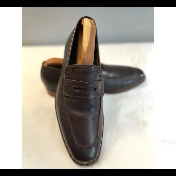 Cole Haan Grand OS Penny Loafers Brown Leather Men’s Shoes Size 10’M. Slip On
