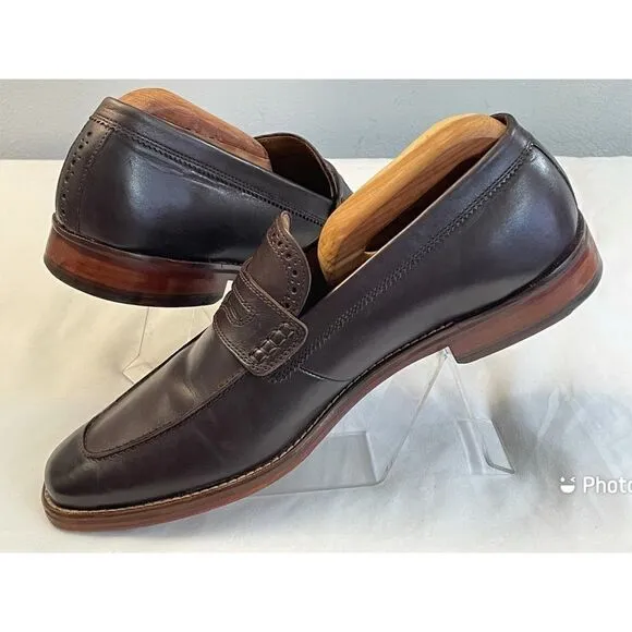 Cole Haan Grand OS Penny Loafers Brown Leather Men’s Shoes Size 10’M. Slip On