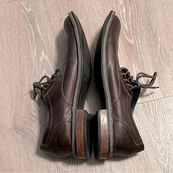 Cole Haan Gray Leather Lace Up Oxford Nike Dress Shoe Centre Street Casual 11