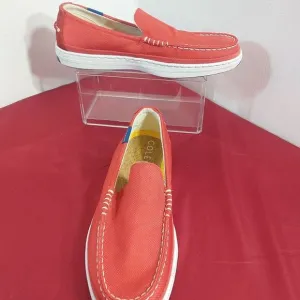Cole Haan Men's 8.5 M Loafer Red Cloudfeel Weekender Shoes Boat Grand360 Comfort