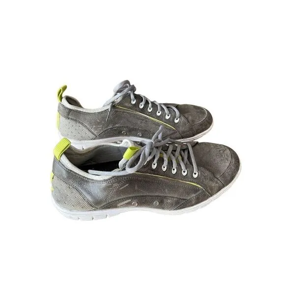 Cole Haan Mens Gray Lace Up Casual Comfort Sneakers Shoes Size 9.5