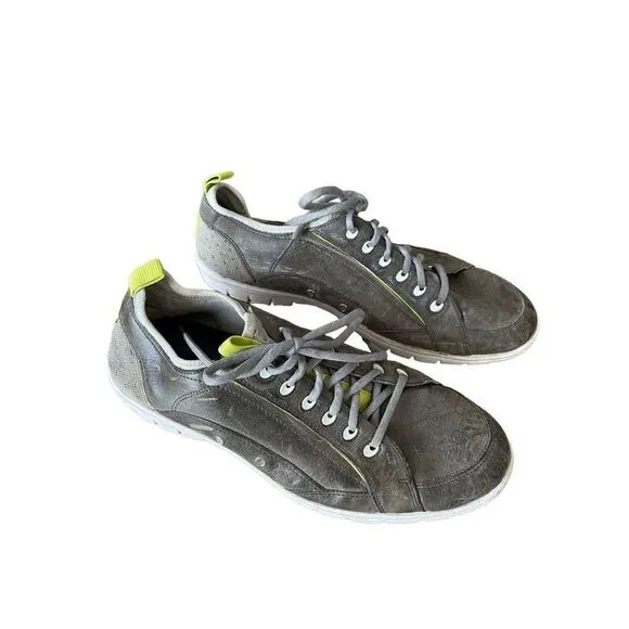 Cole Haan Mens Gray Lace Up Casual Comfort Sneakers Shoes Size 9.5