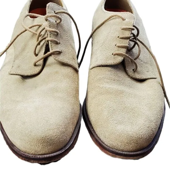 Cole Haan Tan Suede Tie Dress Shoes