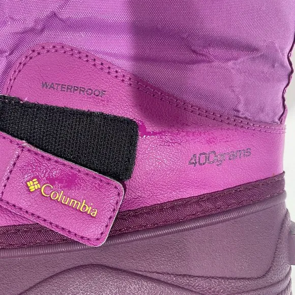 Columbia Powderbug Plus II 400g waterproof girl's purple  size 3, snow boots