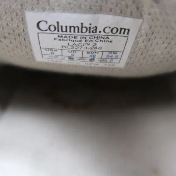 Columbia Shoes Womens 8 Sneakers Lifestyle Walking Comfort Classic Laci Leather