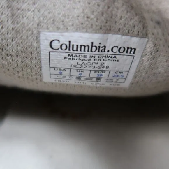 Columbia Shoes Womens 8 Sneakers Lifestyle Walking Comfort Classic Laci Leather